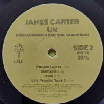 LP James Carter: Un (Unaccompained Baritone Saxophone)
