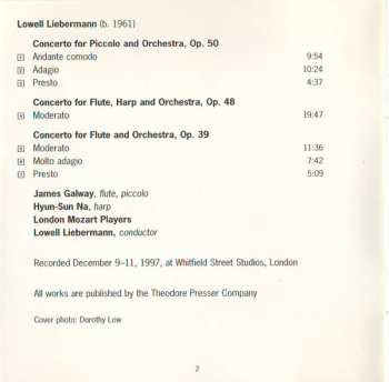 CD James Galway: James Galway Plays Lowell Liebermann