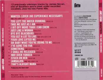 CD James Govan: Wanted - The Fame Recordings