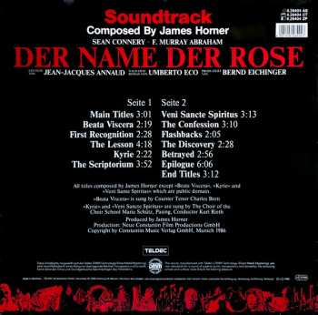 LP James Horner: Der Name Der Rose (Soundtrack)