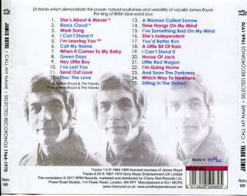 CD James Royal: Call My Name: Selected Recordings 1964-1970