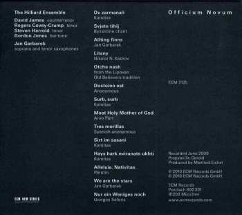 CD Jan Garbarek: Officium Novum