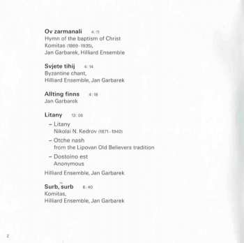 CD Jan Garbarek: Officium Novum
