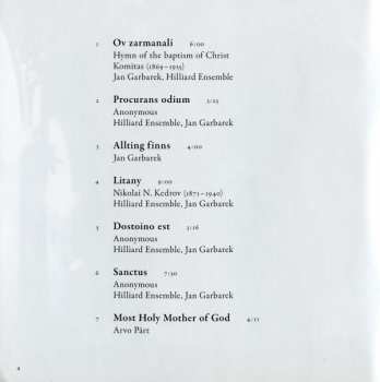 CD Jan Garbarek: Remember Me, My Dear