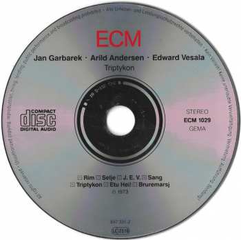 CD Jan Garbarek: Triptykon