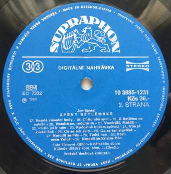 LP Jan Seidel: Zpěvy Betlémské (Bethlehem Songs)