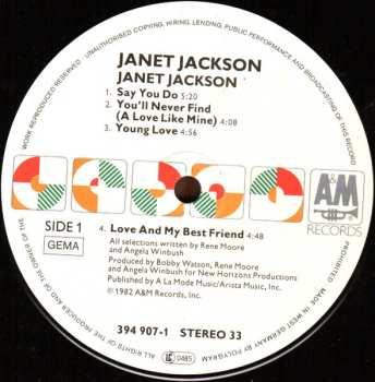 LP Janet Jackson: Janet Jackson