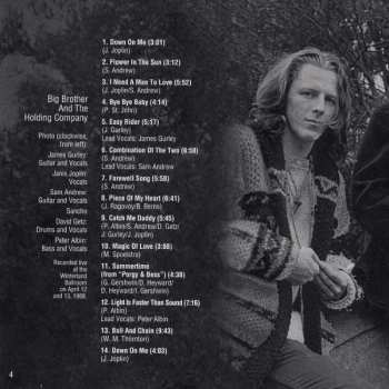 CD Big Brother & The Holding Company: Live At Winterland '68