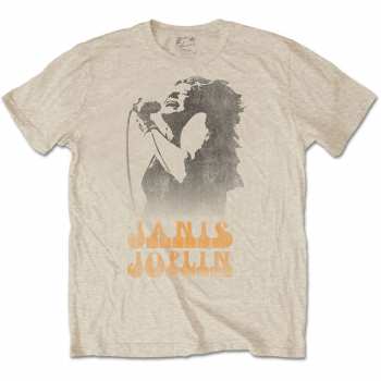 Merch Janis Joplin: Tričko Working The Mic 