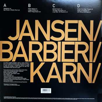 2LP Jansen/Barbieri/Karn: Playing In A Room With People LTD | CLR
