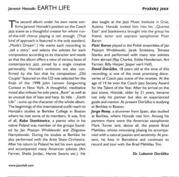 CD Jaromír Honzák: Earth Life