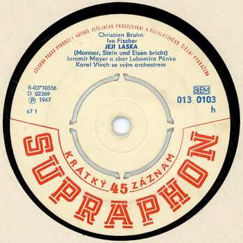 SP Jaromír Mayer: Její Láska / Už Se Cítím Líp