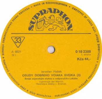 LP Jaroslav Hašek: Osudy Dobrého Vojáka Švejka 3