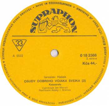 LP Jaroslav Hašek: Osudy Dobrého Vojáka Švejka 3