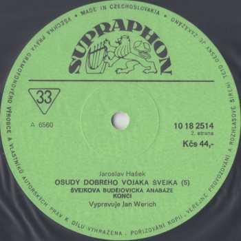 LP Jaroslav Hašek: Osudy Dobrého Vojáka Švejka 5