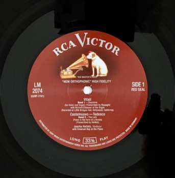 LP Jascha Heifetz: The Lark / Sonata (Op.13) / Chaconne