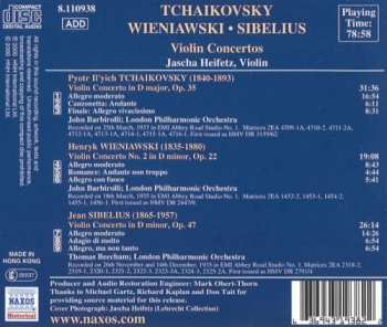 CD Pyotr Ilyich Tchaikovsky: Violin Concertos