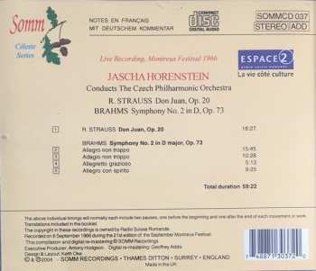 CD The Czech Philharmonic Orchestra: 'Don Juan' / Symphony No. 2