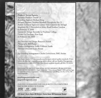 SACD The London Symphony Orchestra: Symphony #5 / Quintet For Strings