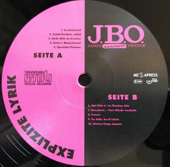 2LP J.B.O.: Explizite Lyrik LTD