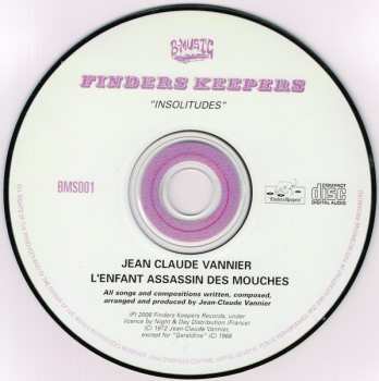 CD Jean-Claude Vannier: L'Enfant Assassin Des Mouches