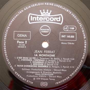 LP Jean Ferrat: La Montagne