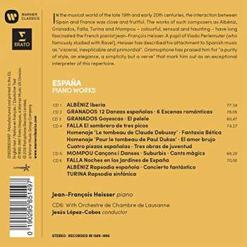 6CD Manuel de Falla: España: Piano Works By Albéniz/Granados/Falla/Mompou/Turina