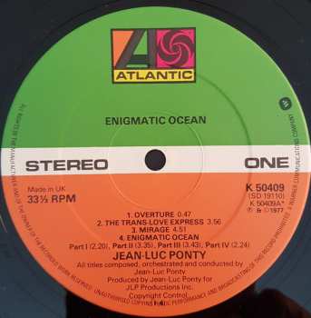 LP Jean-Luc Ponty: Enigmatic Ocean