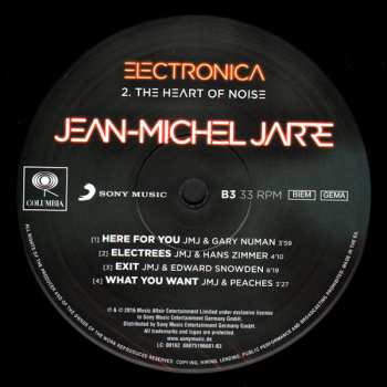 2LP Jean-Michel Jarre: Electronica 2 - The Heart Of Noise