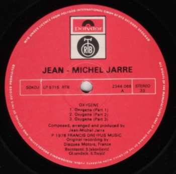 LP Jean-Michel Jarre: Oxygene
