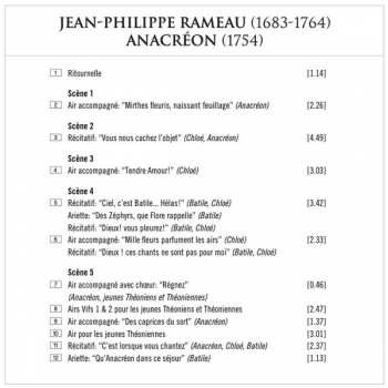 CD Jean-Philippe Rameau: Anacréon