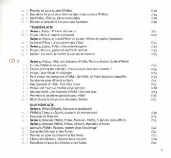 2CD/Box Set Raphaël Pichon: Castor & Pollux (1754)