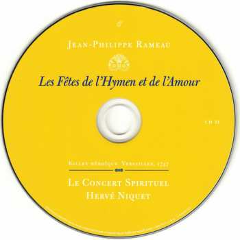 2CD Jean-Philippe Rameau: Les Fêtes De L'Hymen Et De L'Amour