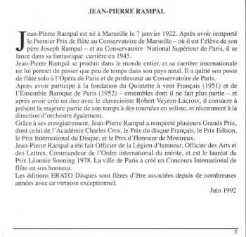 CD Jean-Pierre Rampal: Le Flûtiste Du Siècle