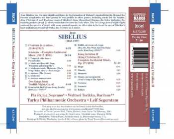 CD Jean Sibelius: Kuolema - King Christian II - Overture In A Minor - Two Songs From Twelfth Night 