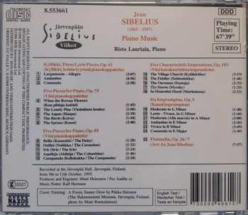 CD Jean Sibelius: Piano Music (Finlandia • Kyllikki, Three Lyric Pieces • The Trees • The Flowers - Five Characteristic Impressions - Six Impromptus)