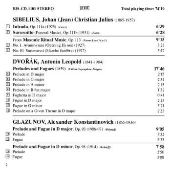 CD Antonín Dvořák: Symphonic Organ Music, Vol.1