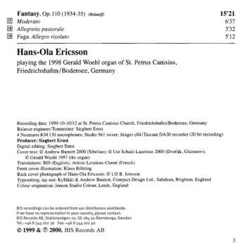 CD Antonín Dvořák: Symphonic Organ Music, Vol.1