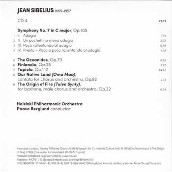 5CD Jean Sibelius: Symphonies  1-7 / Finlandia / The Oceanides / Tapiola / Kullervo