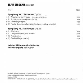 5CD Jean Sibelius: Symphonies  1-7 / Finlandia / The Oceanides / Tapiola / Kullervo