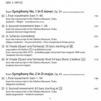 5CD Jean Sibelius: Symphonies