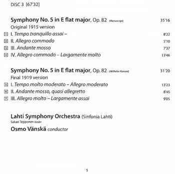 5CD Jean Sibelius: Symphonies