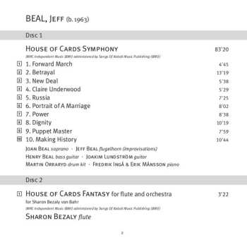 2SACD Norrköping Symphony Orchestra: House Of Cards Symphony - Flute Concerto - Six Sixteen - Canticle