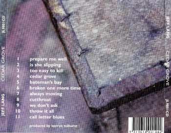 CD Jeff Lang: Cedar Grove