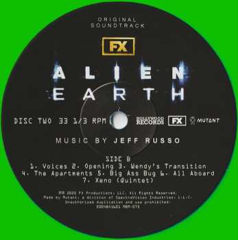 2LP Jeff Russo: Alien: Earth (Original Soundtrack) CLR