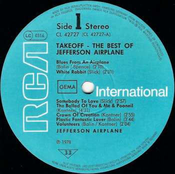 LP Jefferson Airplane: The Best Of Jefferson Airplane