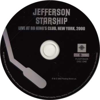 3CD Jefferson Starship: Live At BB King's Club, New York, 2000
