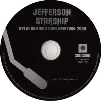 3CD Jefferson Starship: Live At BB King's Club, New York, 2000