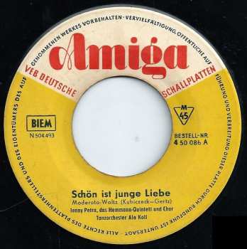 SP Jenny Petra: Schön Ist Junge Liebe / Du Bist Schön Und Jung