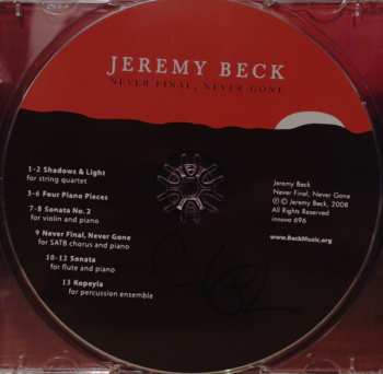 CD Jeremy Beck: Never Final, Never Gone